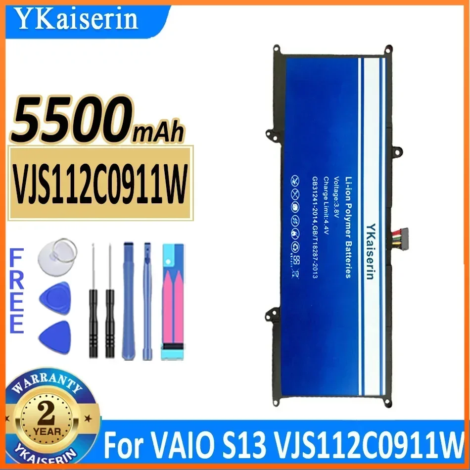 

YKaiserin 5500mAh Replacement Battery For Sony VAIO S13 VJS112C0911W VJS132C0711B VJS131C0211S VJS112C0111B Laptop Batteries