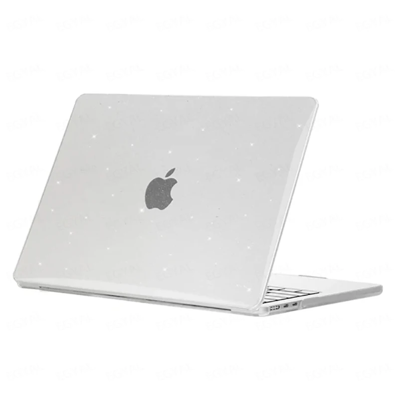 

Сверкающий чехол для ноутбука MacBook Air 13 2025 M4, 13,6 дюйма, модель A3240, чехол Air 15 2024, сменный корпус для MacBook Air/Pro M1 M2 M3