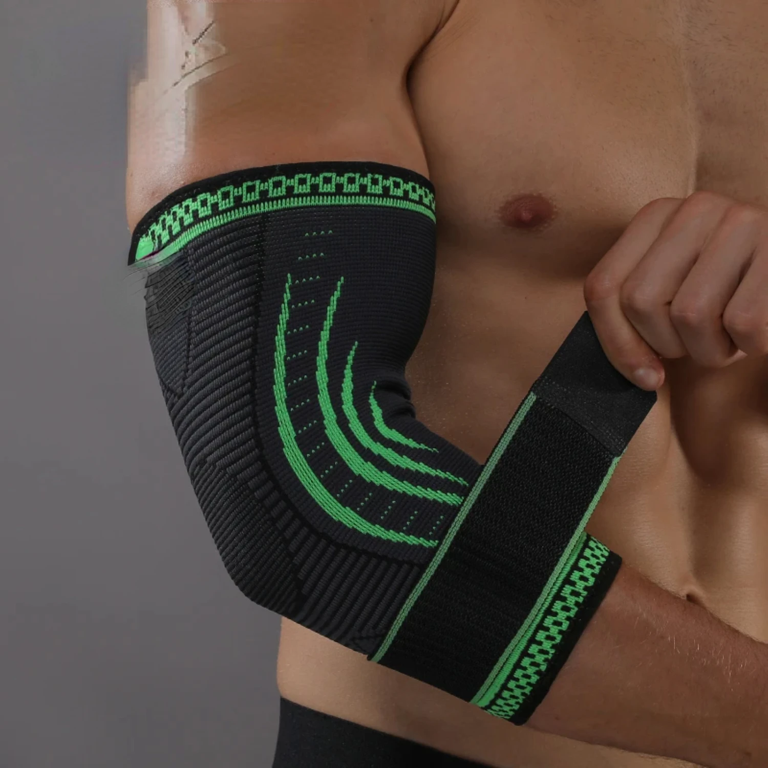 

1PCS Compression Elastic Nylon Basketball Elbow Brace Support Protector Volleyball Fitness Bandage Elbow Pads Small bladder leg