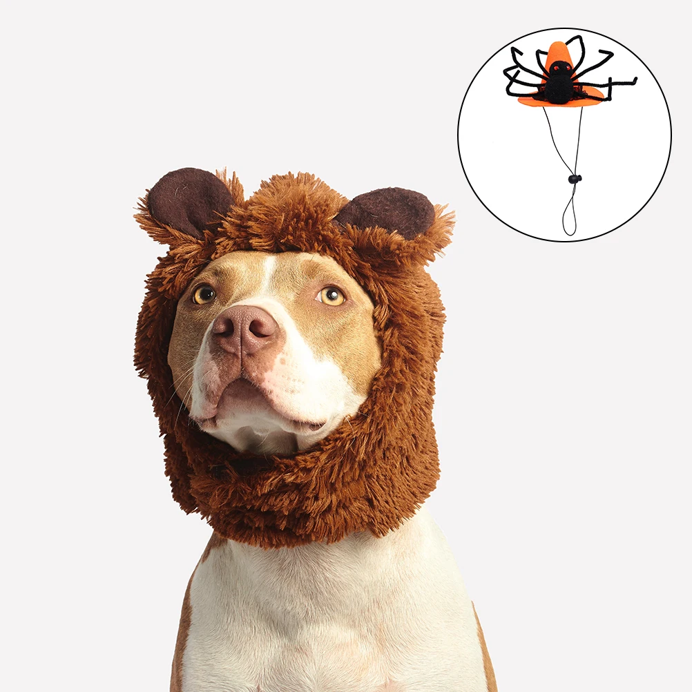 

Pet Spider Hat Cute Hats for Dogs Halloween Costumes Winter Cap Headwear Clothing