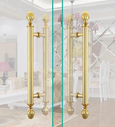 500 600 800 950mm Modern Simple Fashion Stainless Steel Gold Black Bronze Office Hotel Club Glass Wood Double Single Door Handle