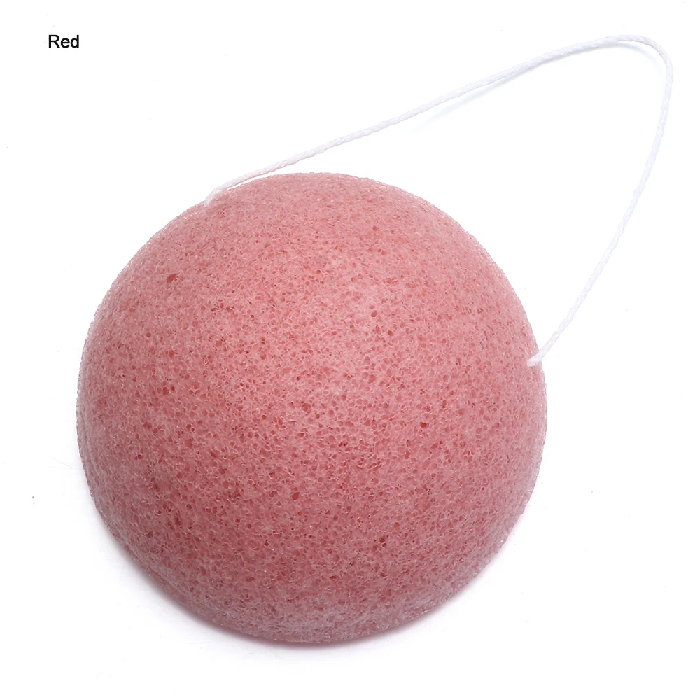 Konjac Sponge for Washing Face Round konjac konnyaku sponge Facial Cleansing Exfoliator Bathing Puff Face Wash Puff