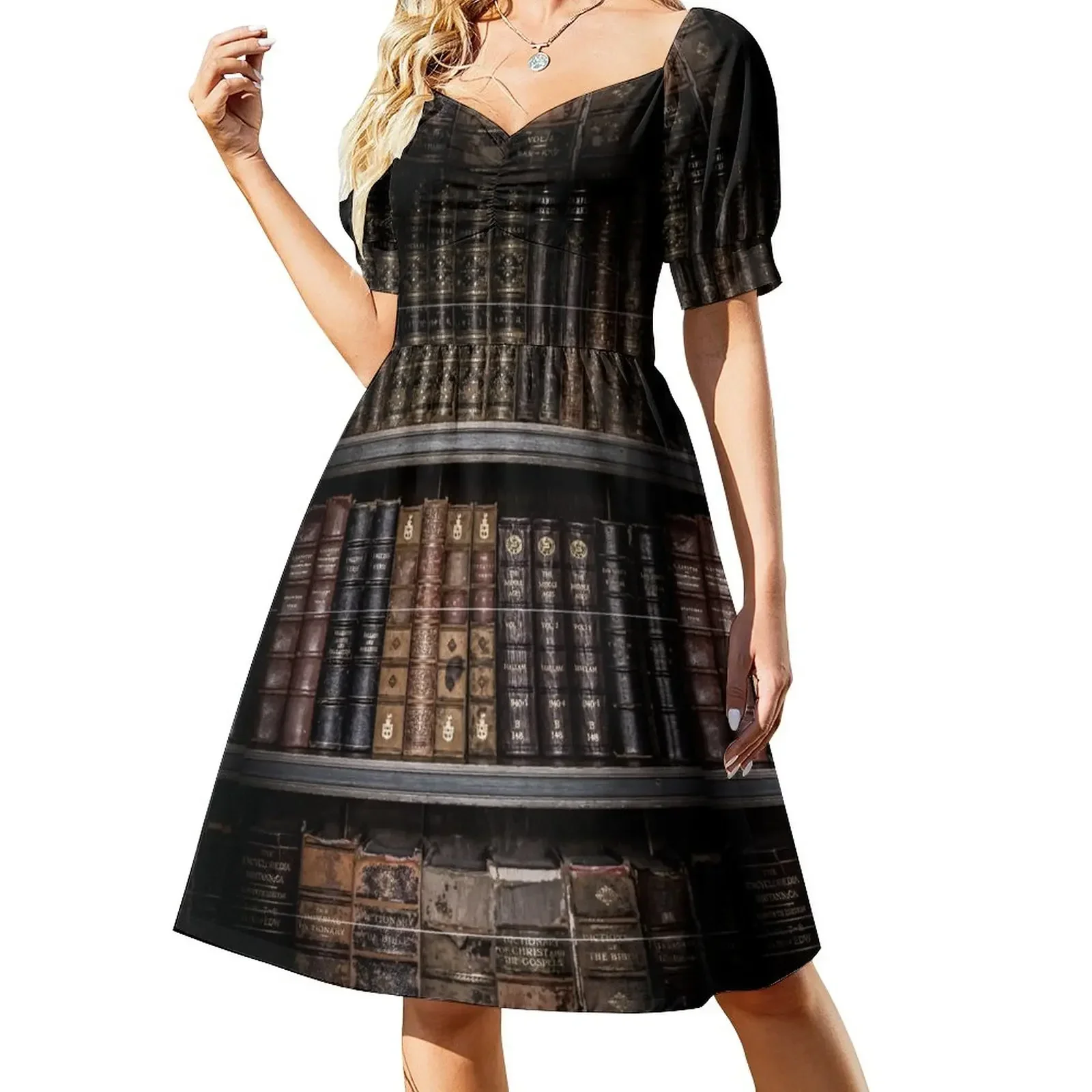 Photography - Old Books Sleeveless Dress woman dress women's evening dress 2025