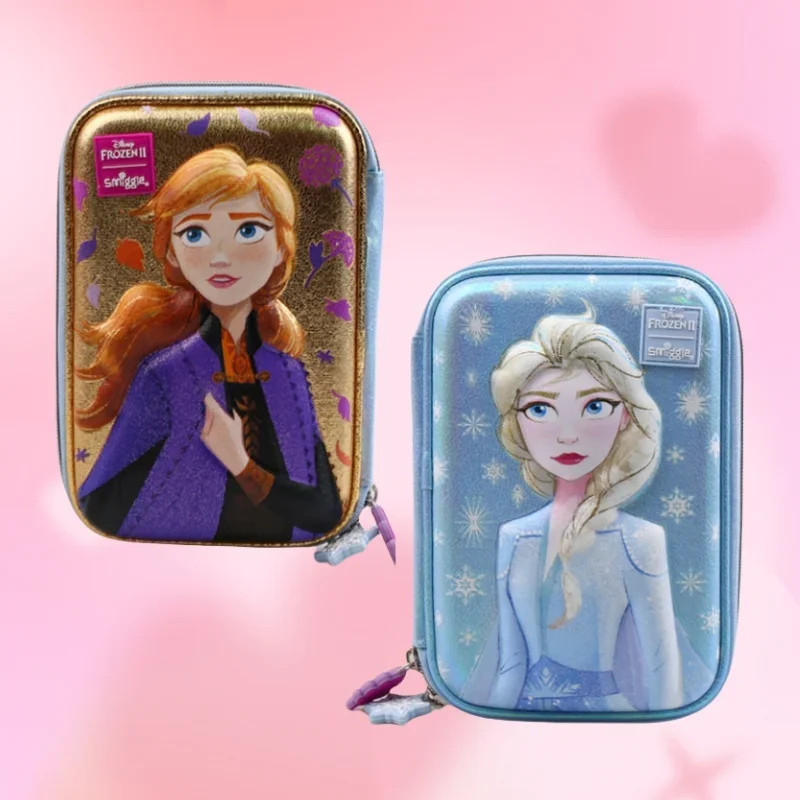 Oryginalny piórnik Australia Smiggle do szkoły podstawowej piórnik dla dzieci Disney Elsa Anna piórnik z kreskówek o dużej pojemności