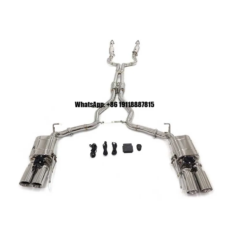 

ING Fashion Stainless Steel Exhaust System Full Set for Cadillac CT6 3.0T with Valve High Quality Auto Turning Pipe Parts