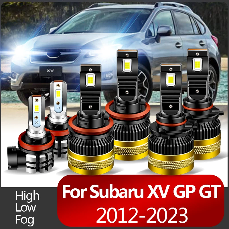 

2PCS 30000LM For Subaru XV GP GT 12-23 Car LED Headlight Bulbs 9005 High Beams H11 Low Beams Fog Lamp High quality Canbus 6000K