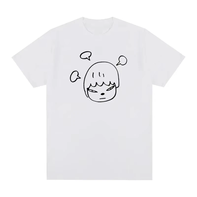 2026 New Cool Yoshitomo Nara Sad Vintage T-shirt Vintage Japan Party Cotton Short Sleeve Tshirt Men Women Casual R
