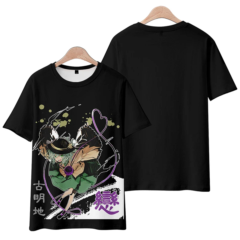 Zomer Anime Touhou Project Komeiji Koishi 3d Print T-Shirt Vrouwen Mannen Korte Mouw Grappige T-Shirt Grafische T-Shirts Streetwear Cosplay