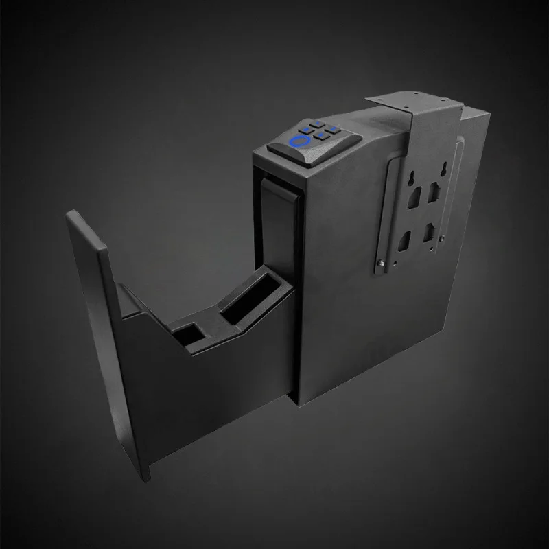 

Pull-out Fingerprint Password Safe Pistol Box Silent Blue Light 3-in-1 Hanging Pistol Safe