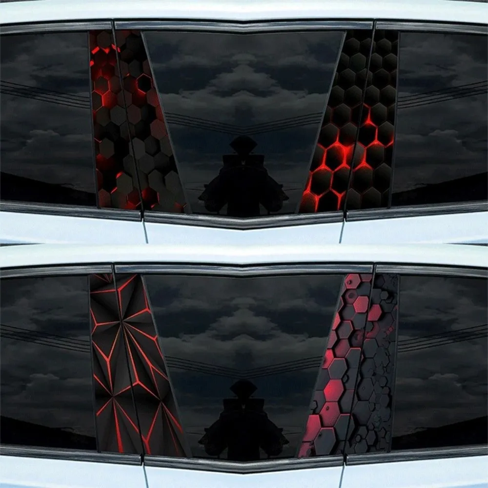 

Прочные сотовые автомобильные наклейки DIY водонепроницаемые чехлы на стойки B самоклеящиеся устойчивые к царапинам автомобильный Стайлинг декоративная наклейка