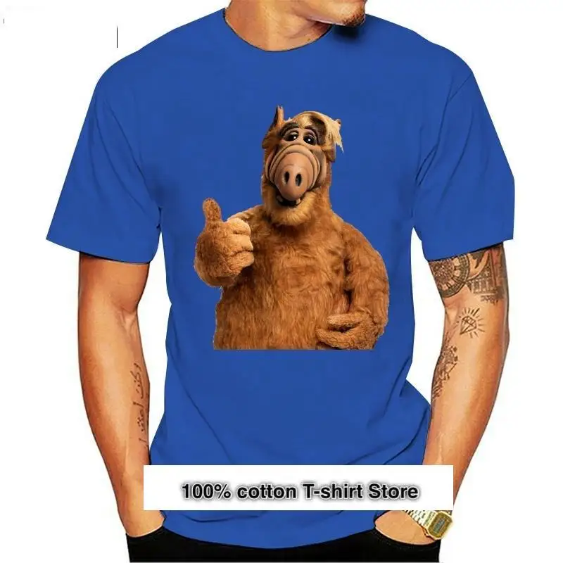 Camisa de rejilla para hombre, Chico, ALF, Serie de Televisión, años 80, 90, camiseta de Nerd