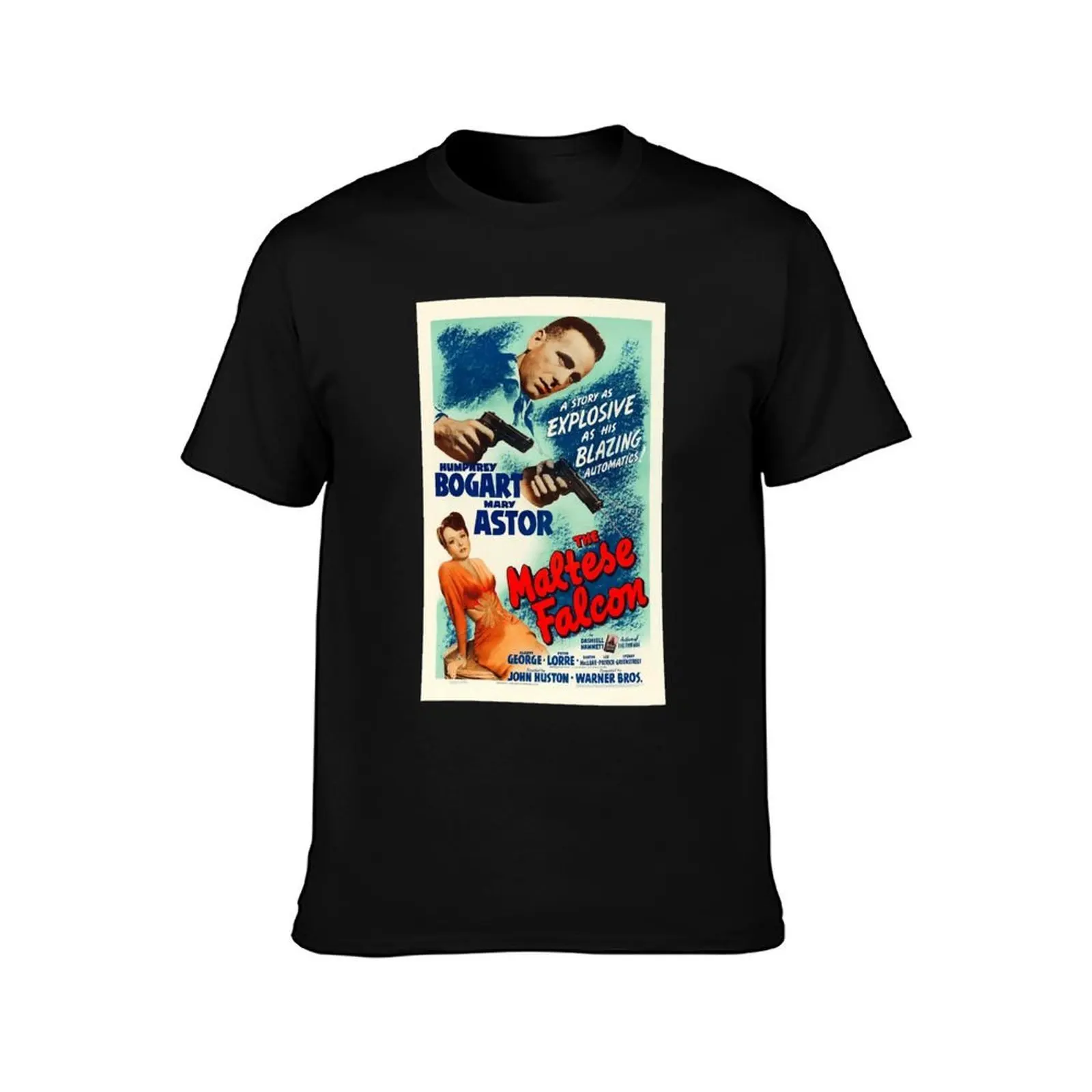 My Favorite People Maltese Falcon Vintage Retro T-Shirt Summer Casual Cotton Tee Oversized Streetwear Tops Unisex Men Women