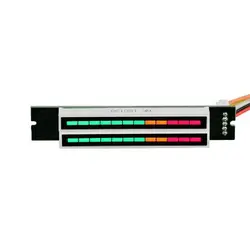 Mini Dual 12 Level Indicator LED Light Bar VU Meter Stereo Amplifier Board Adjustable Light Speed Board With AGC Mode DIY