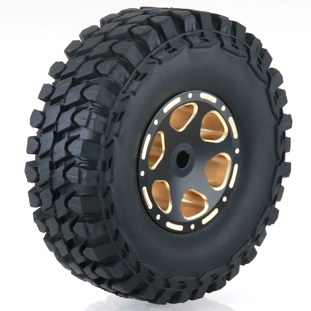 Rc Creeper Metalen Ketting Wiel Band Set Voor 1/18 1/24 Rc Auto Trx4m Scx24 Ax24 Fcx24 Upgrade Onderdelen Accessoires