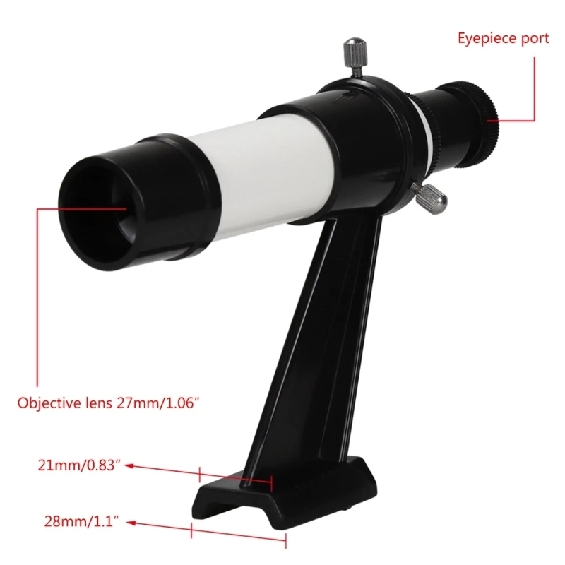 Visor estrellas monocular 5X24, accesorio para telescopio astronómico, buscador estrellas portátil con soporte