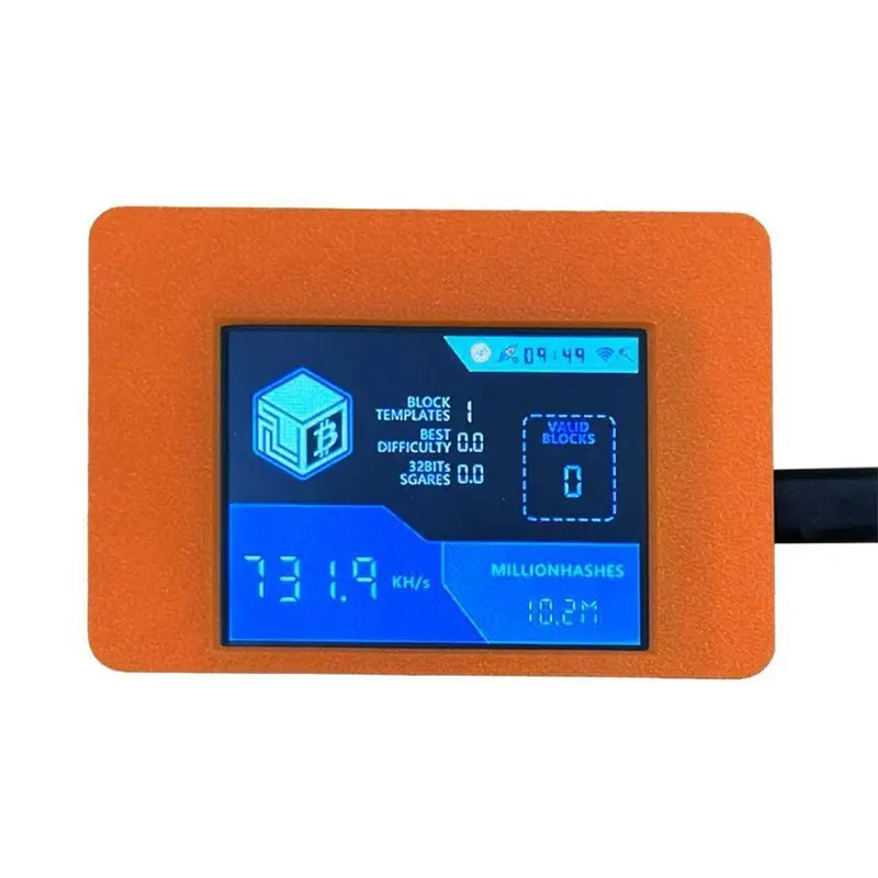 

Ac29-Smart Touchscreen Solohash 735Kh/S BTC Solo Miner 2.8" Upgraded Bitcoin Crypto Mining Device For Home For Office