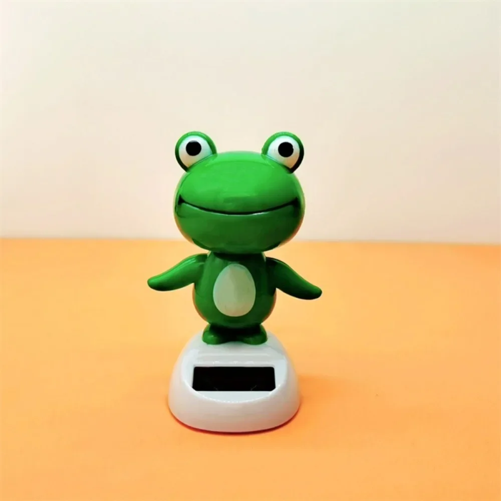 Adornos interiores de coche de energía Solar, estatuilla de muñeca Animal, modelo oscilante, tablero automotriz, decorar regalos para niños, juguete