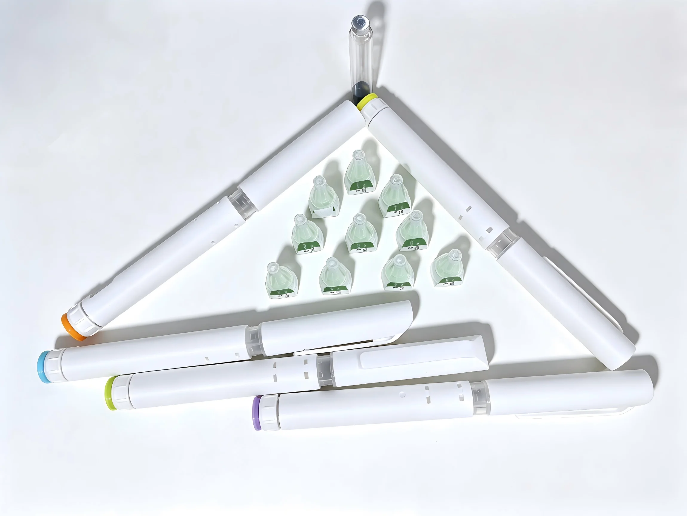 10PCS 3ml Disposable Injection Pen Portable Colorful Peptide Pen Self-Injector Pen 60U Suitable