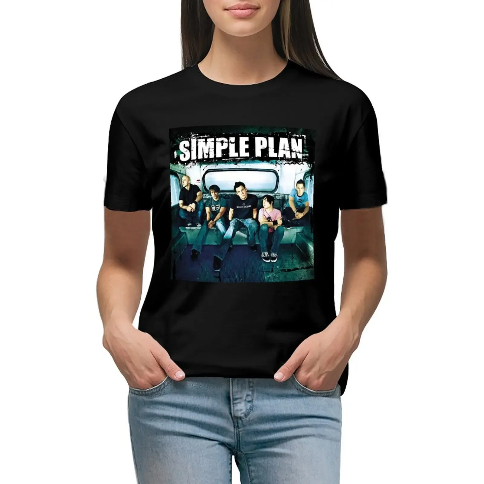 

SIMPLE PLAN TOUR 2017 T-Shirt funny plus size tops funnys new edition t-shirt dress for Women long