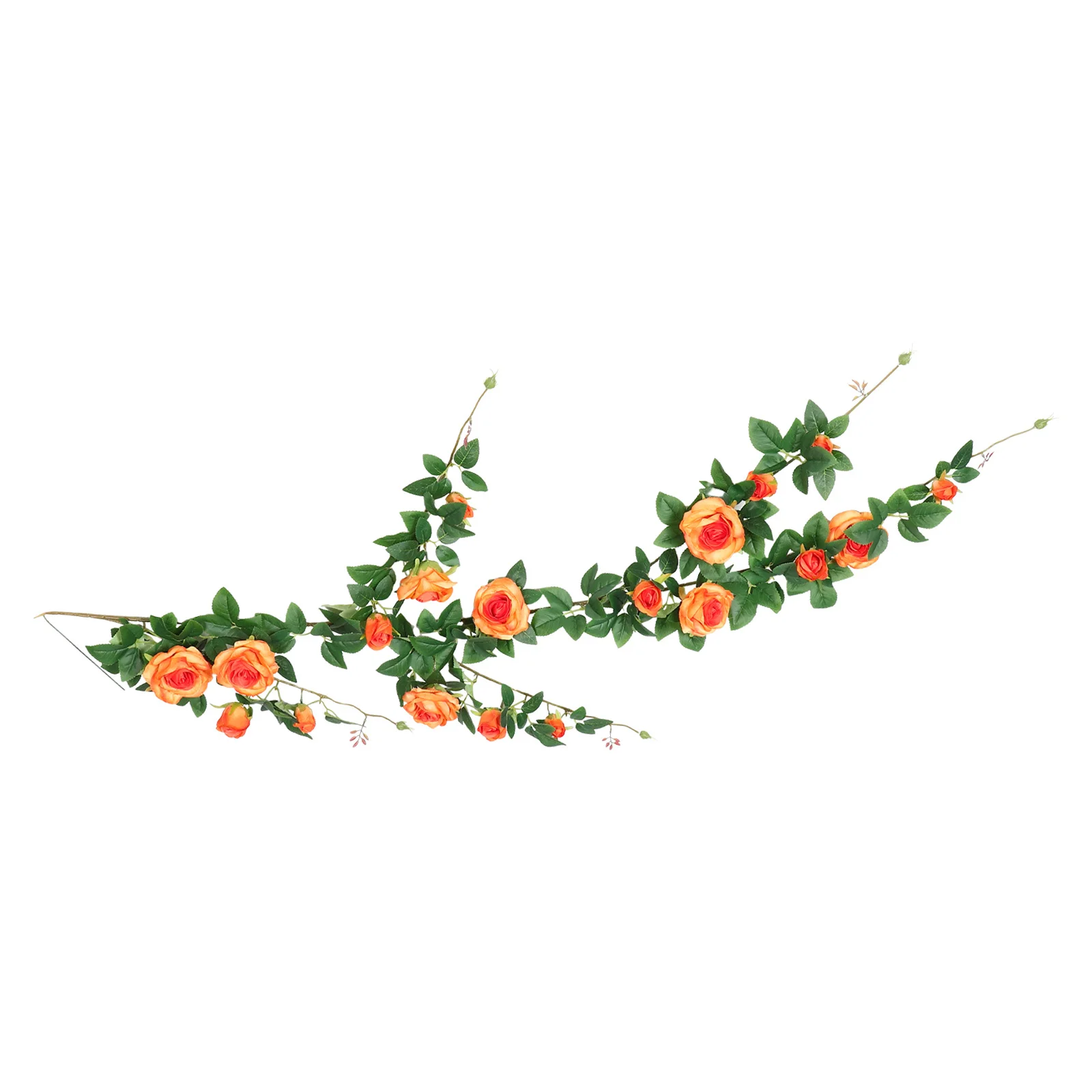 

Simulation Rose Vines Fake Flowers Arch for Wedding Ceremony Outdoor Silk Cloth