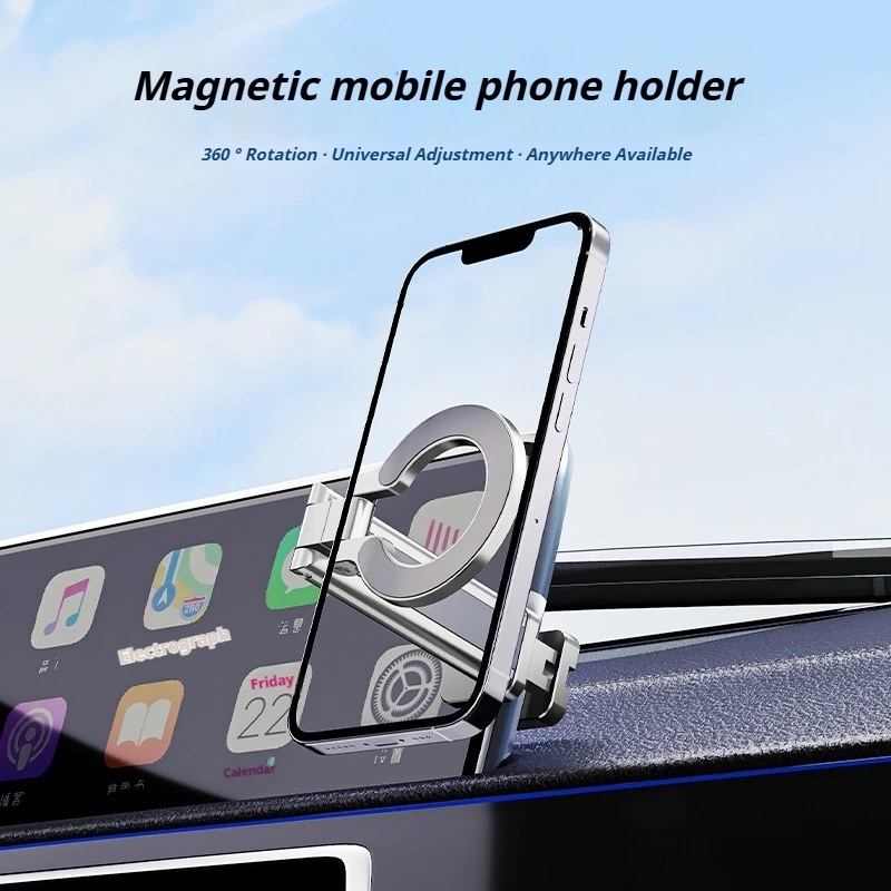 Untuk Magsafe dudukan ponsel Universal magnetis, dudukan telepon fleksibel dengan desain sekrup 1/4, dudukan telepon pesawat rotasi fleksibel