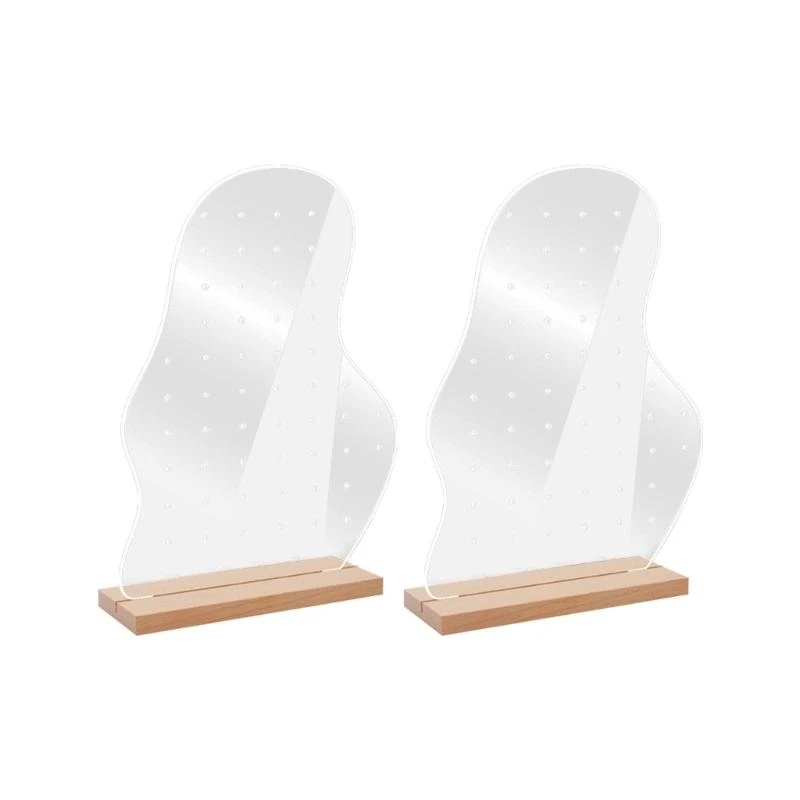 

1 Set Solid Hollow Acrylic Bracket Jewelry Display Rack Jewelry Retail Holder