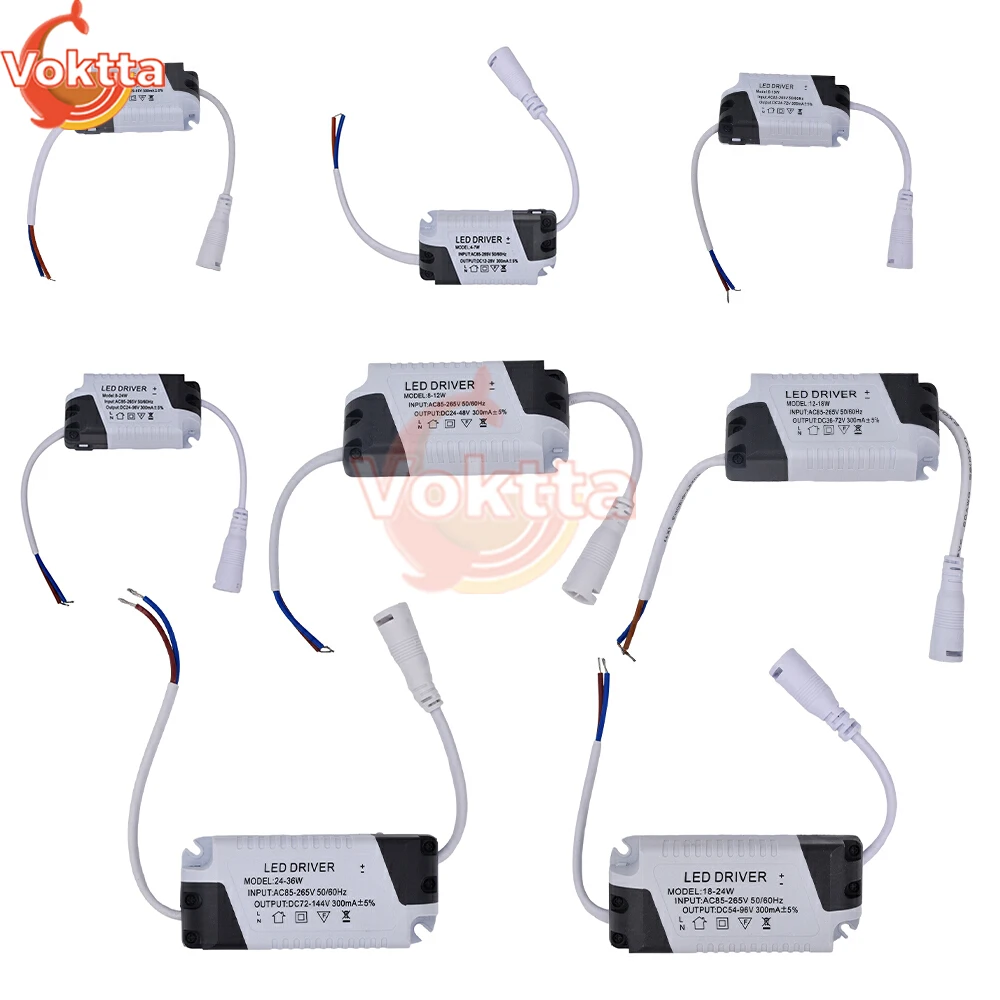 Driver LED AC-DC 260mA 8-36W Alimentatore driver a corrente costante LED per trasformatori lampadina LED AC 85-265V a DC 24-96V