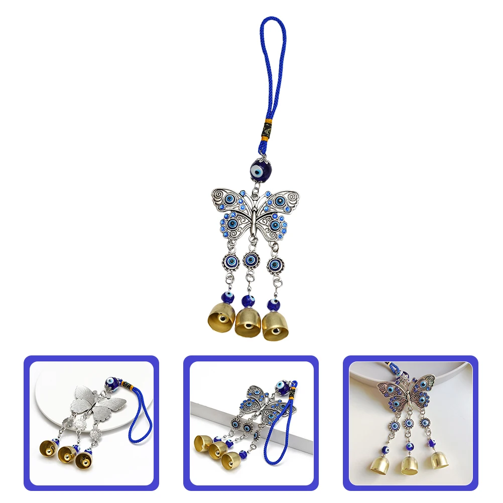 

Zinc Alloy Evil Eye Pendant Decor Smooth Surface Hanging Adornment Car Window Door Lanyard