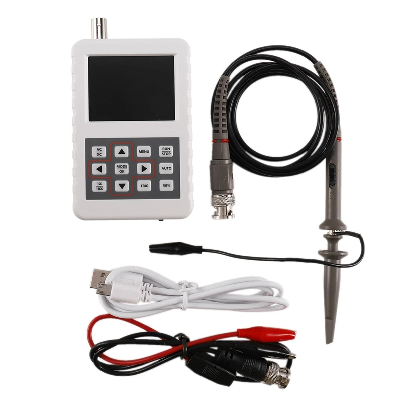 

RISE-1 Set Digital Handheld Oscilloscope 5M Bandwidth 20Msps Sampling Rate Mini Size DSO PRO Oscilloscope With P6100 Oscilloscop