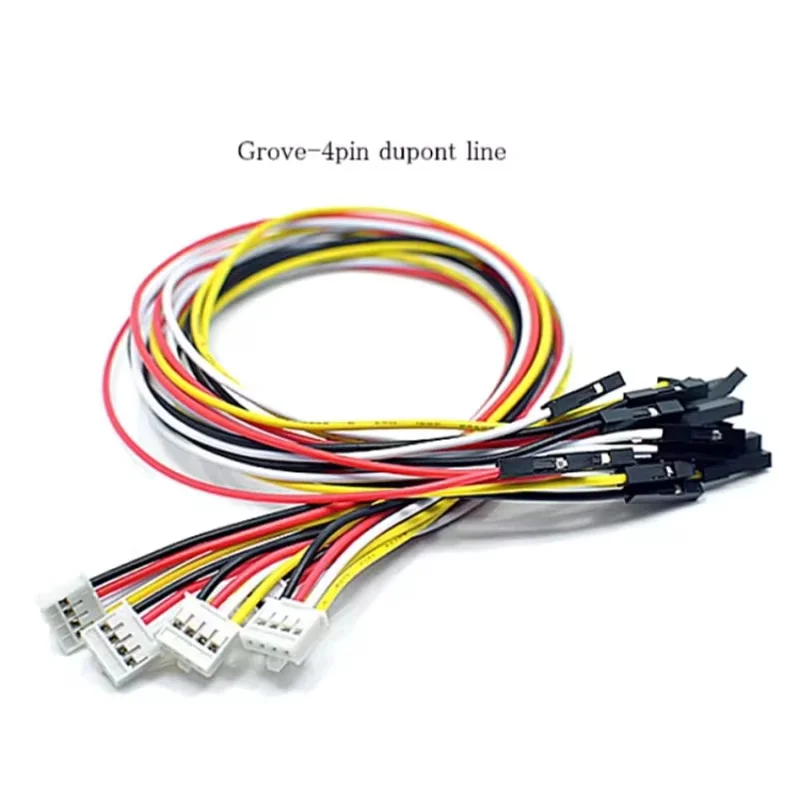 

5PCS/LOT 24AWG CABLE Grove 4pin Dupont Line 20CM 2.0mm to 2.54mm Female End Connector Wire CABLE
