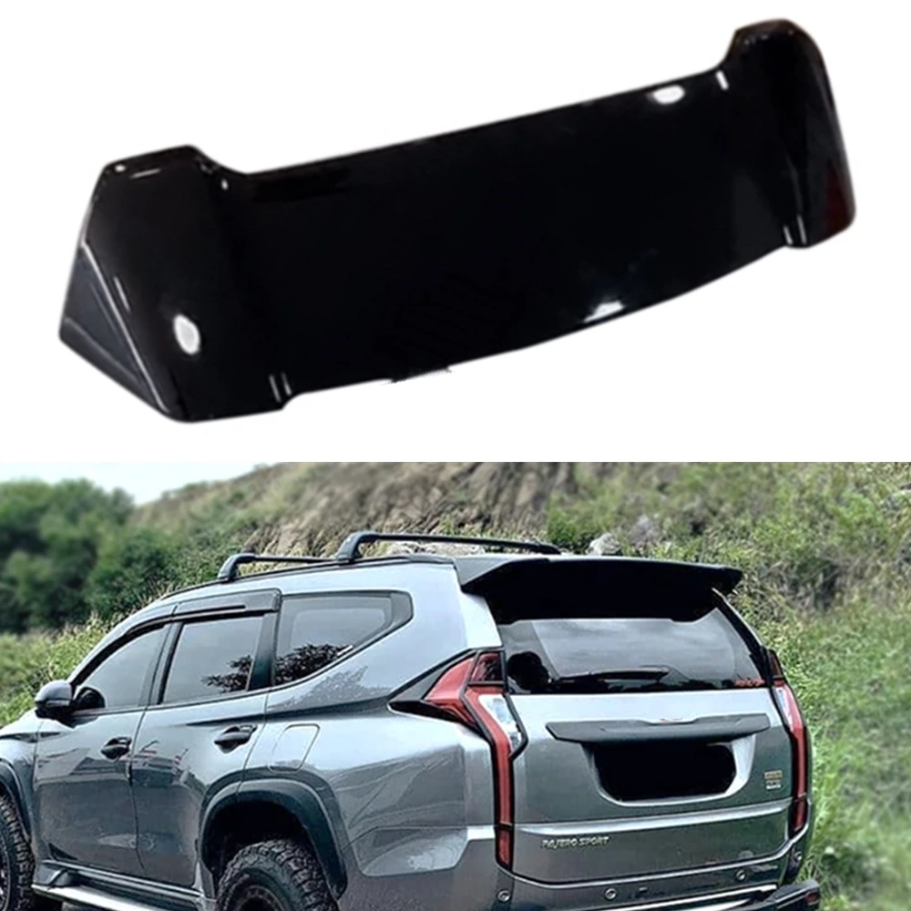 

Rear Spoiler Wing Lip Tail Gate Trunk Flap Lid Trim Splitter Guard Flap Auto Kit For Mitsubishi Pajero Sport SUV 2016-2020