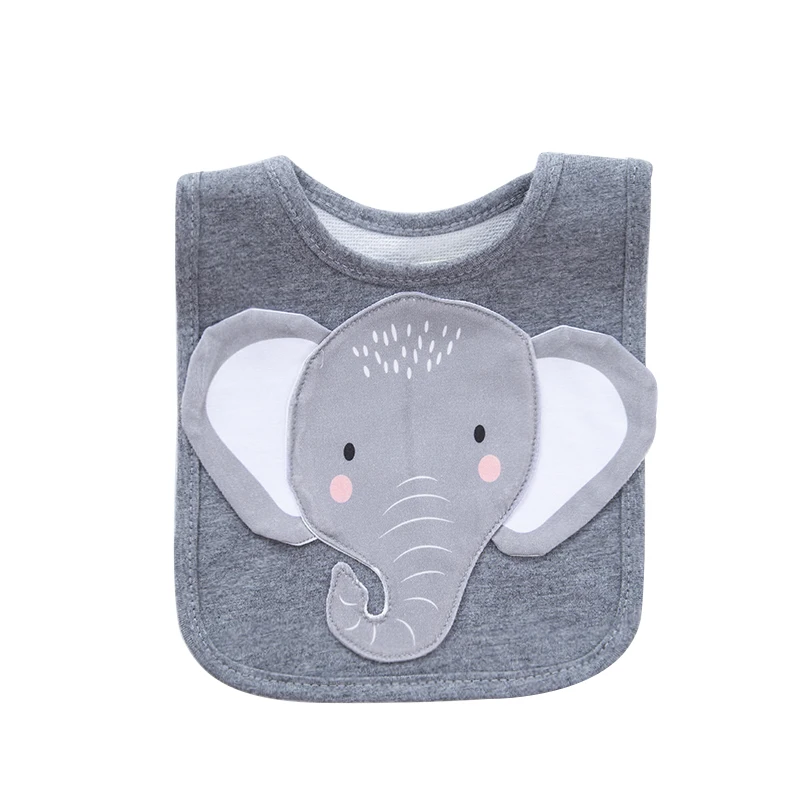 

1 piece baby elephant saliva towel baby food towel animal bib children's accessories
