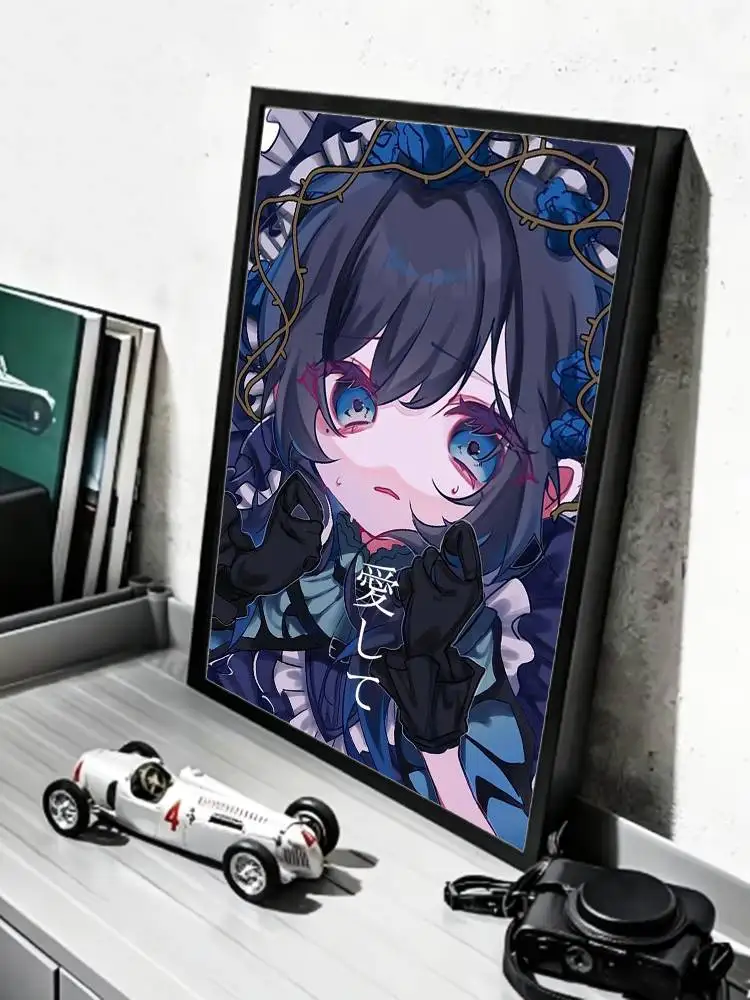 Chibi Kawaii Singer A-Ado   Poster HD Self Adhesive Waterproof Wall Art Ideal for Home Office Dorm Gift