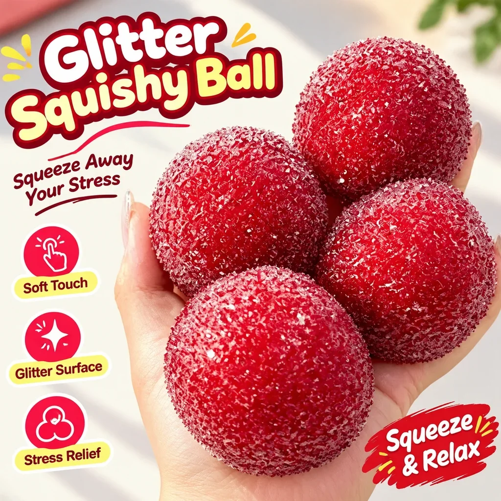 Bayberry Smoothie Stress Relief Squishy Vaseline Handmade Ball Sound Control Slow Rebound Vent Toy Squeeze Fidget Relief