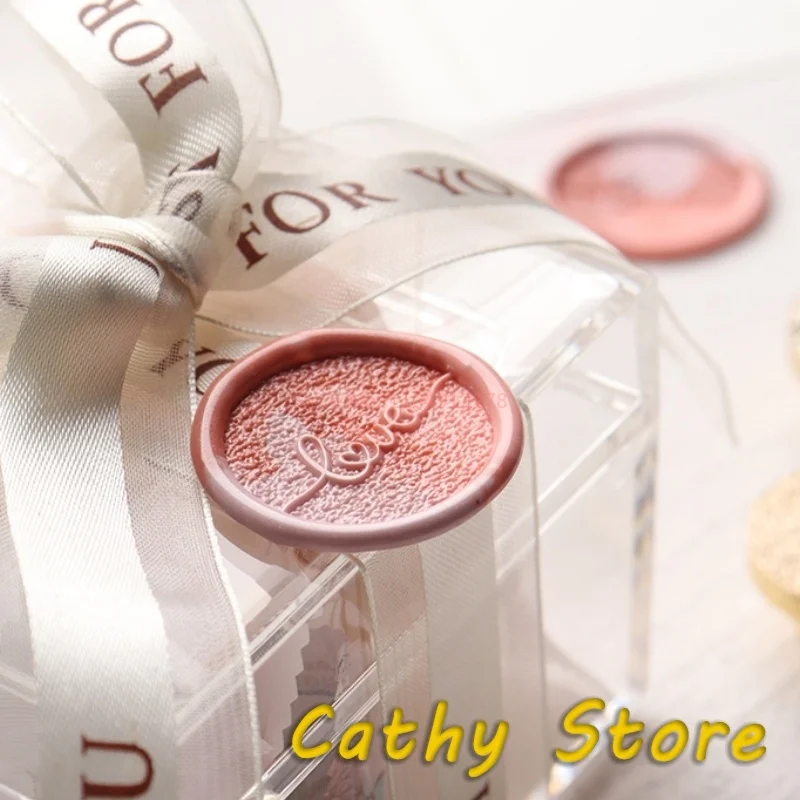 25mm Frosted Stempel Lakzegel Stempel Sterren Maan Vogel Klaver Liefde Lucky Honing Messing Diy Geschenken Wenskaart Decoratie Aanpasbaar