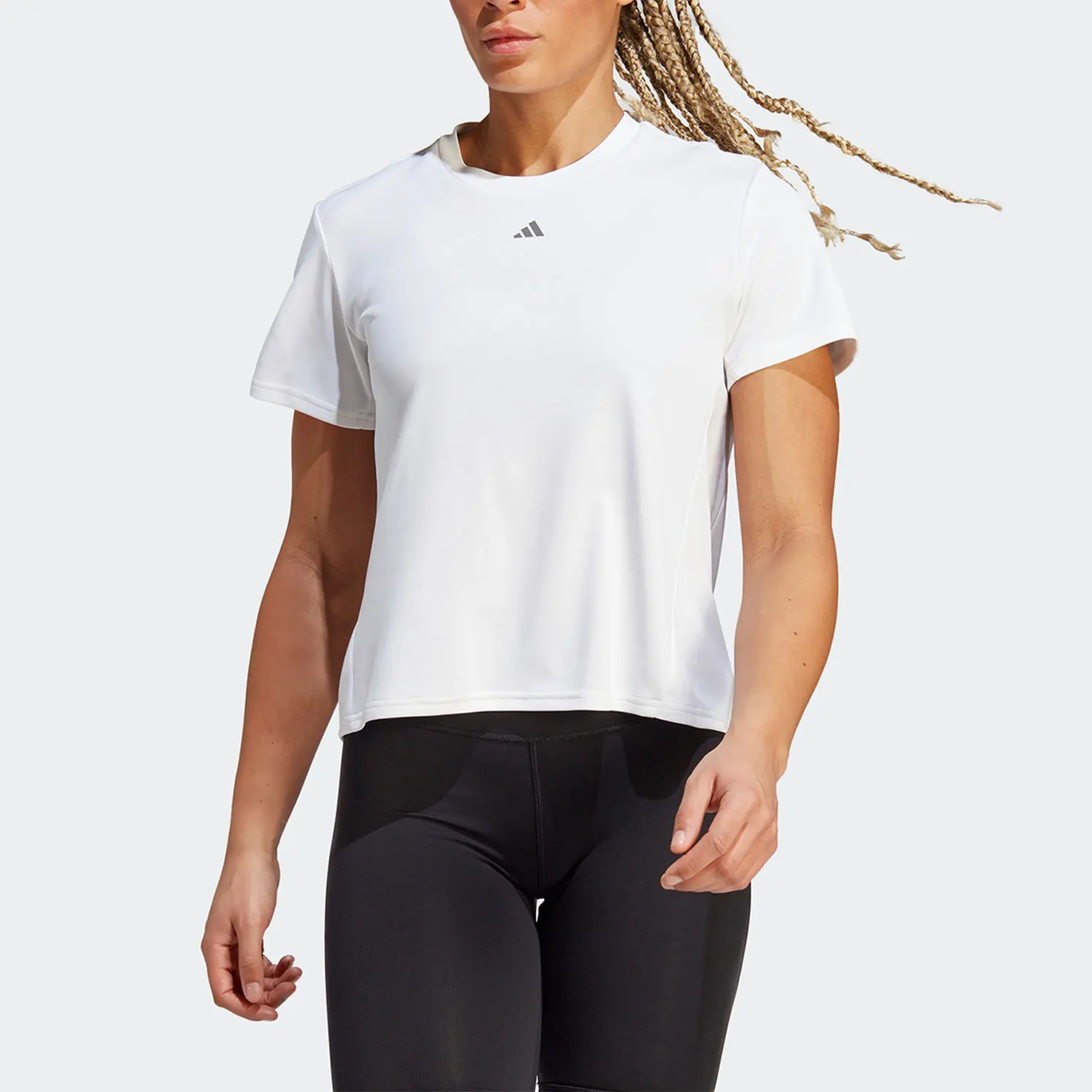 Adidas Authentic Spring Summer New Style Casual Camiseta feminina esportiva de manga curta para fitness II3248