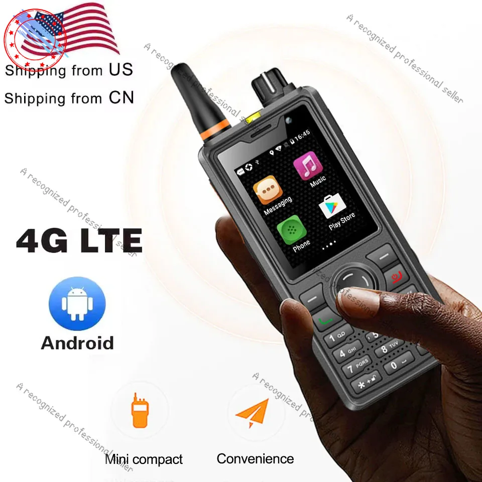 

ANYSECU T60 4G Сетевое радио F41 Android 8.1 LTE WCDMA GSM WIFI GPS Мобильный телефон работает с Real-ptt Zello