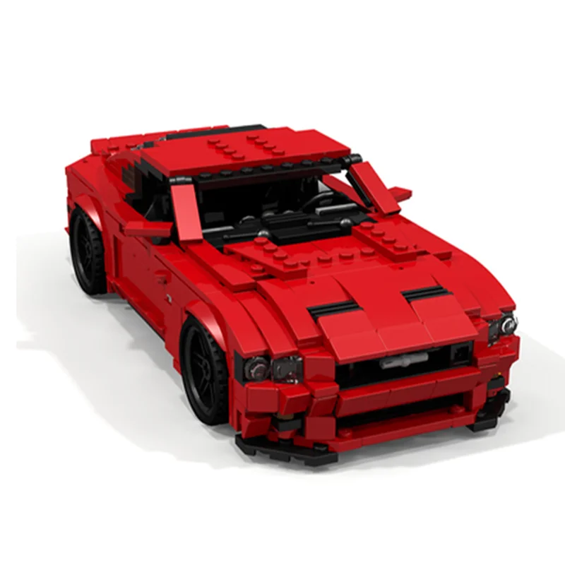 797 قطعة MOC Forded Mustangesd GT كوبيه 1 Miniland نموذج فريق اللبنات تجميع DIY بها بنفسك هدية الكريسماس فكرة إبداعية لعبة أطفال #6