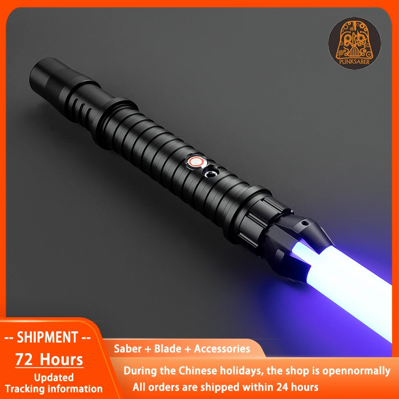 PunkSaber-Sable de luz láser de Neopixel, espada láser Jedi sensible a los duelos pesados, suave, cambio infinito, juguete con sonido