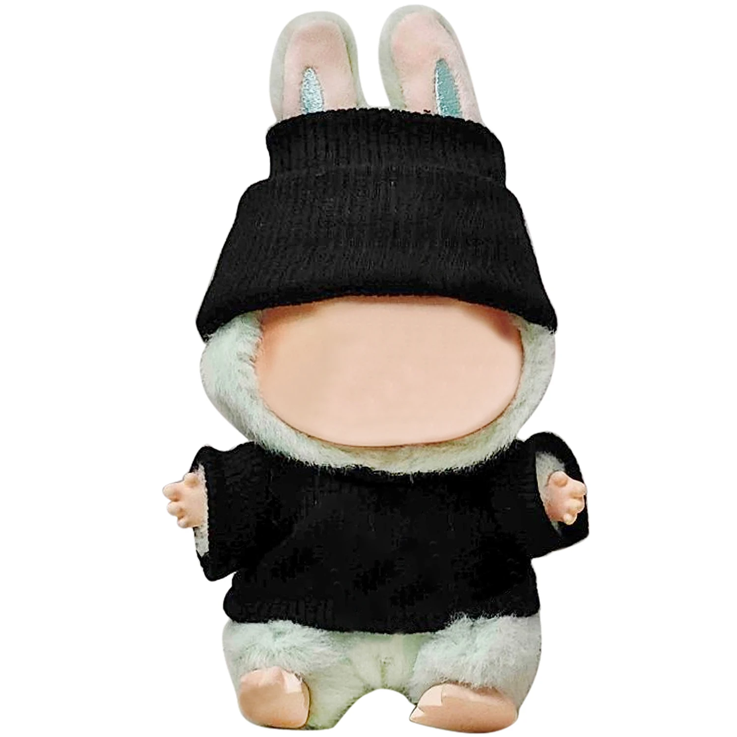 

2PCS Plush Doll Clothes Accessories Black White Pink Suit for Dolls Clothes Premium Fashion Dresses Doll Clothing Style（No Doll）