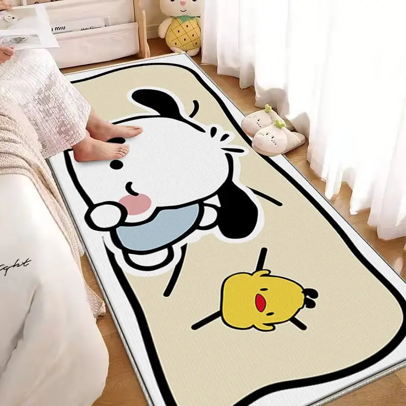 VIKAMA Cartoon Bedside Blanket Bay Window Carpet Living Room Long Floor Mat Bedroom Thickened Stain-Resistant Girl Room Carpet