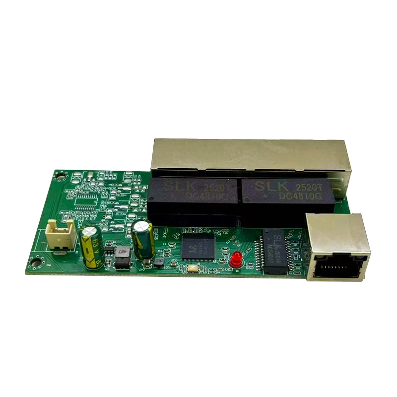 4-port 10/100/1000M POE 48V802.3AT/AF  switch with 1 1000M UPLINK NVR Ports switch module