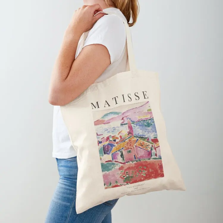 Henri Matisse - View of Collioure - Exhibition Poster Tote Bag Custom bag female bag tote men's