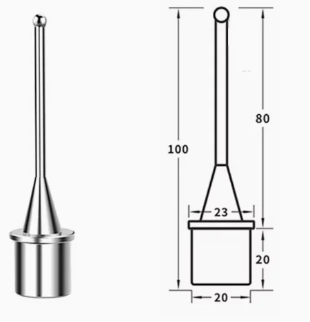 Probe,Sensor Pin,Ball sensor,Rigid center bar,Taster edge finder bar,ball Dia 1/2/3/4/5/6/8/10mm,L=100MM, for Spark machine