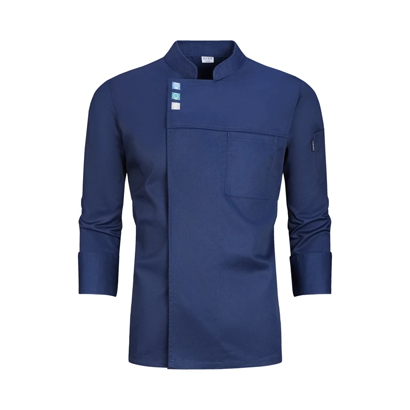 جودة معطف الشيف النادل موحدة طويلة الأكمام المطبخ مطعم فندق كوك سترة الطاهي الرجال قميص ملابس العمل النادل