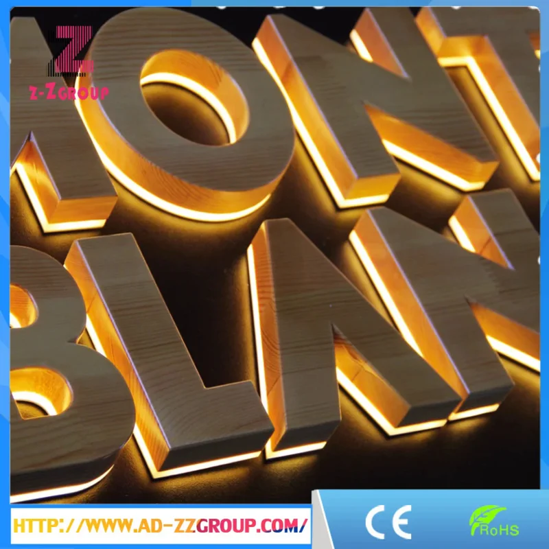 

Custom New Style LED Backlit Letters Bright Luminous Characters Face Lit Sign Channel Letter