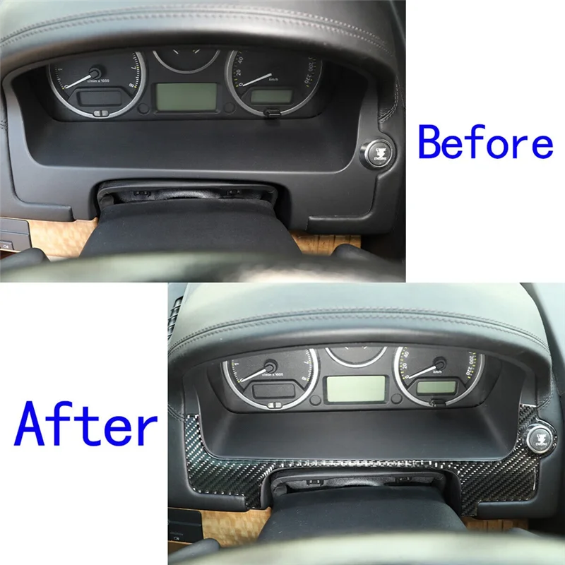 

1 PCS Dashboard Decorative Trim Stickers Carbon Fiber Replacement Parts For Land Rover Freelander 2 2007-2012