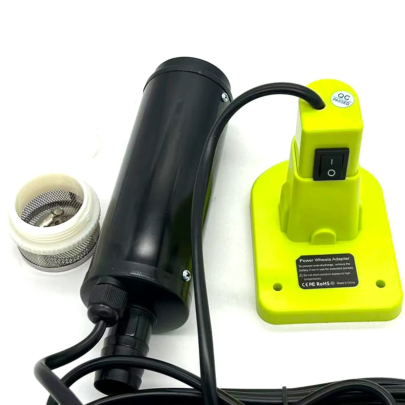 Portable Cordless Submersible Pump Multifunctional Garden Submersible Pump for Makita/Milwaukee/Ryobi 18/20V Lithium-Ion Battery