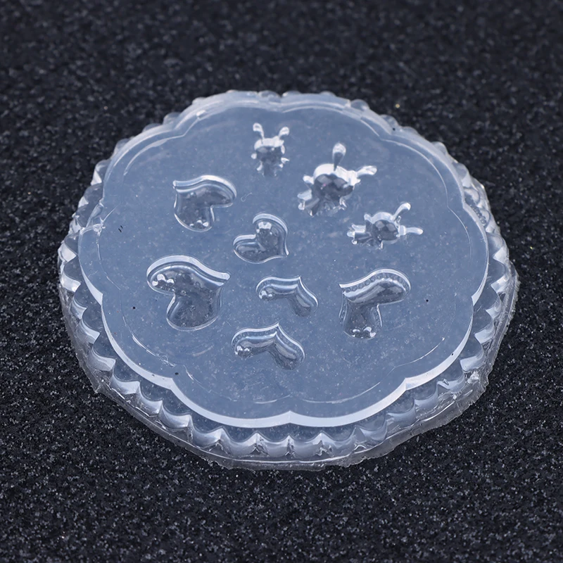 القلب الأرنب سيليكون الأظافر قالب الأرانب الجمال مسمار الفن DIY اليدوية أداة قالب من السيليكون مانيكير الزينة