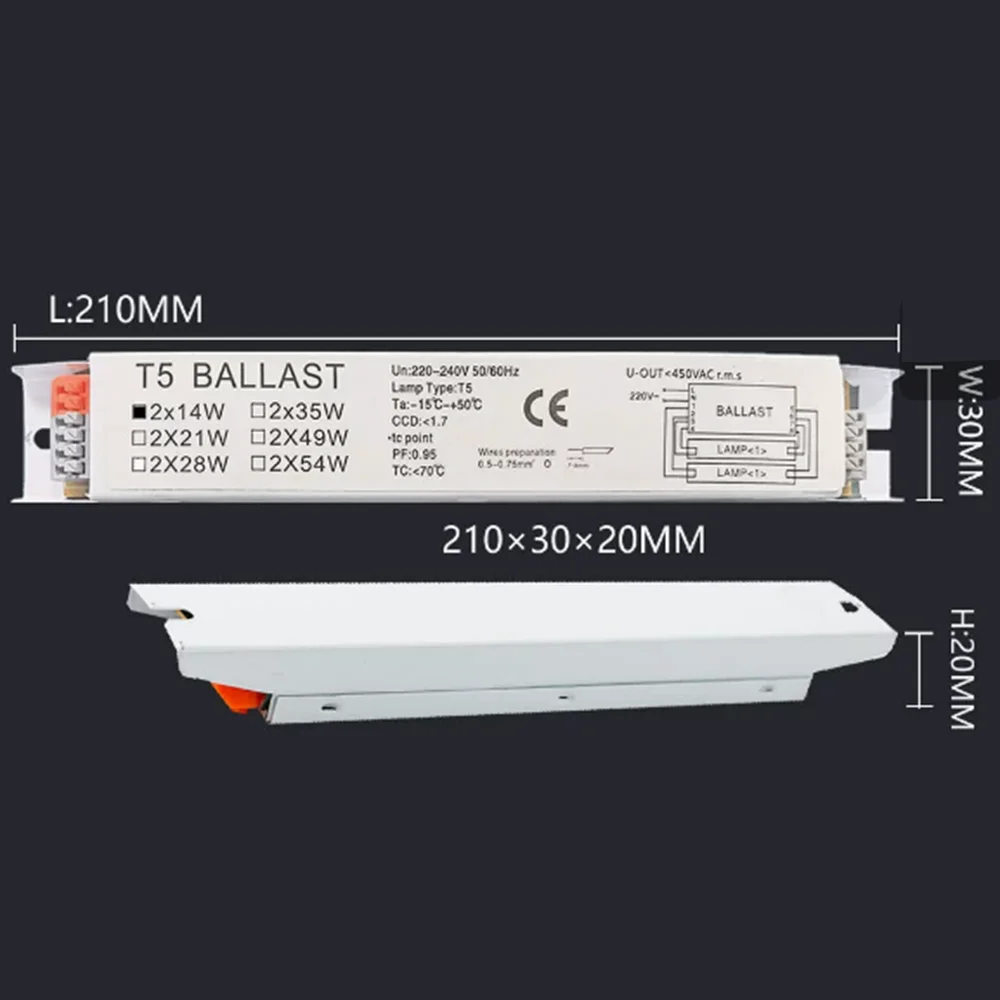 FSL EB-T5 14/28W 220V 50HZ Electronic Ballasts for T5 Fluorescent Lamps 2X14W 2X28W